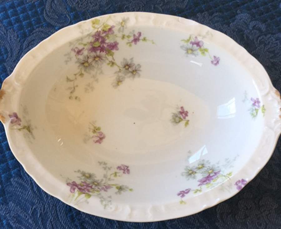 Schleiger 331b 9" Oval Vegetable Bowl by Haviland-1