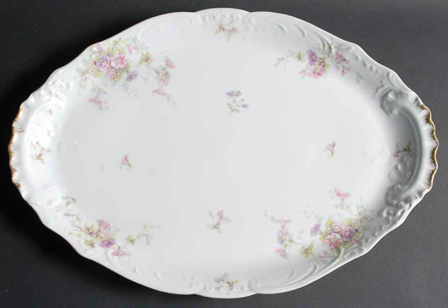 Schleiger 333j 18" Oval Serving Platter by Haviland-1