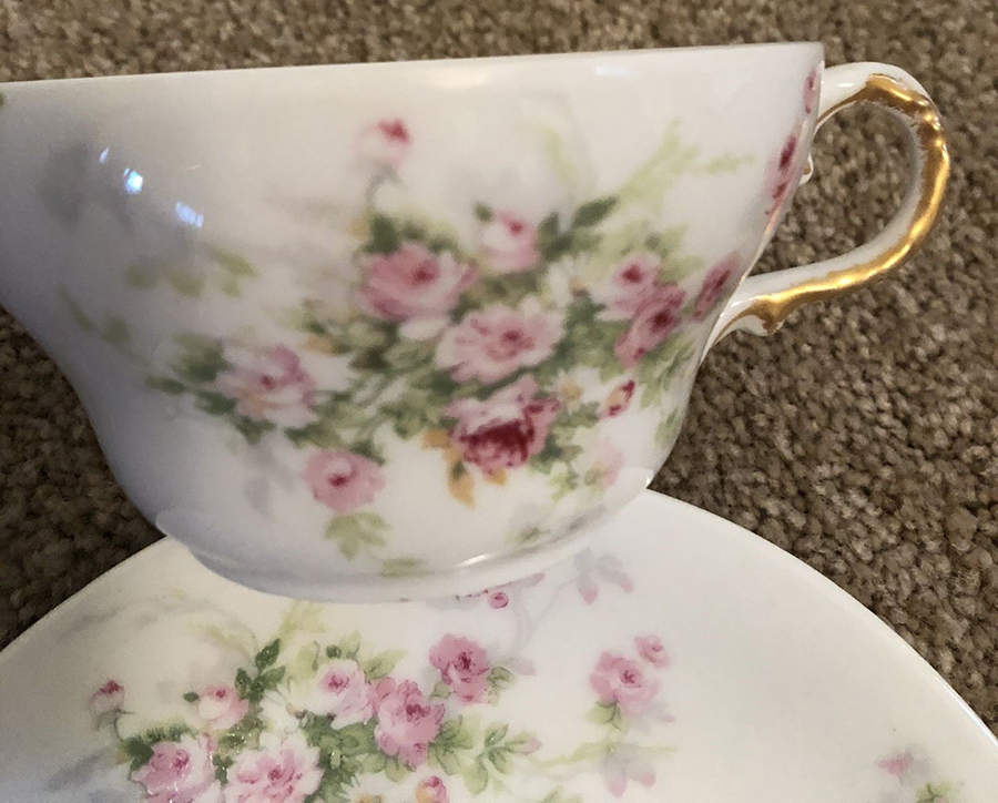 Schleiger 338C Flat Cup & Saucer Set by Haviland-1
