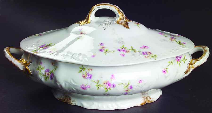 Schleiger 339B Oval Covered Vegetable by Haviland-1
