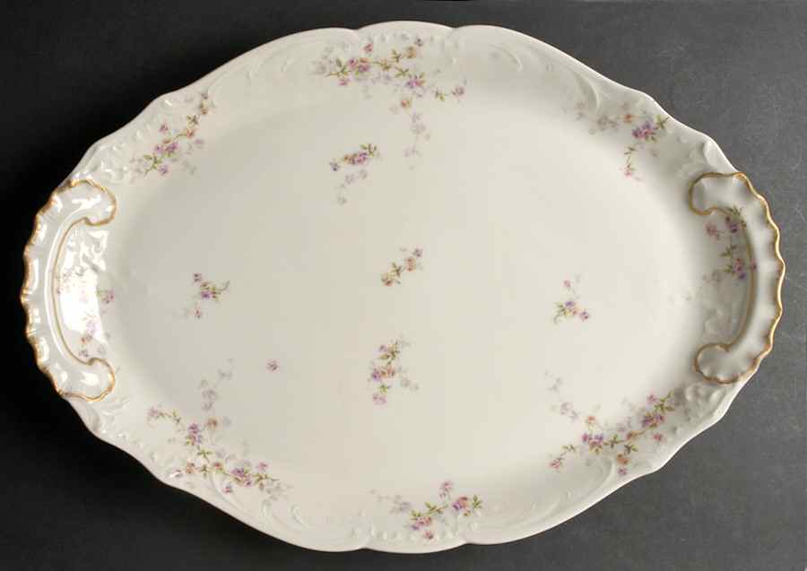 Schleiger 339B 20" Oval Serving Platter by Haviland-1