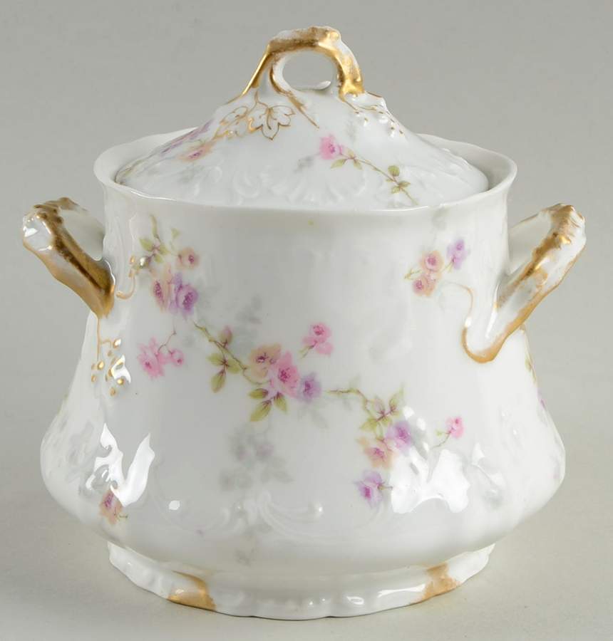 Schleiger 339B Sugar Bowl & Lid by Haviland-1