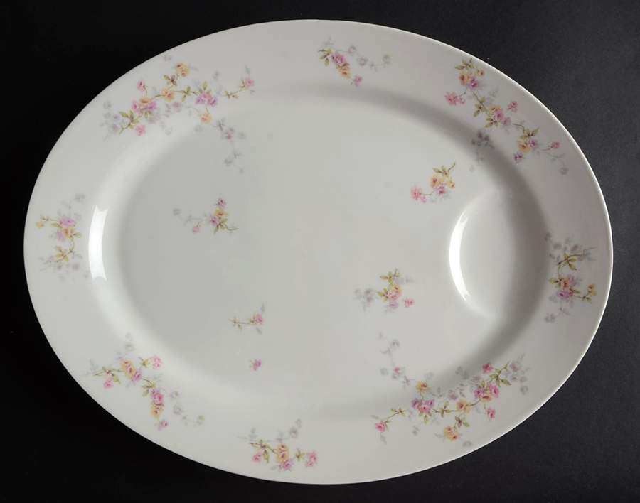 Schleiger 339C 15" Oval Serving Platter by Haviland-1