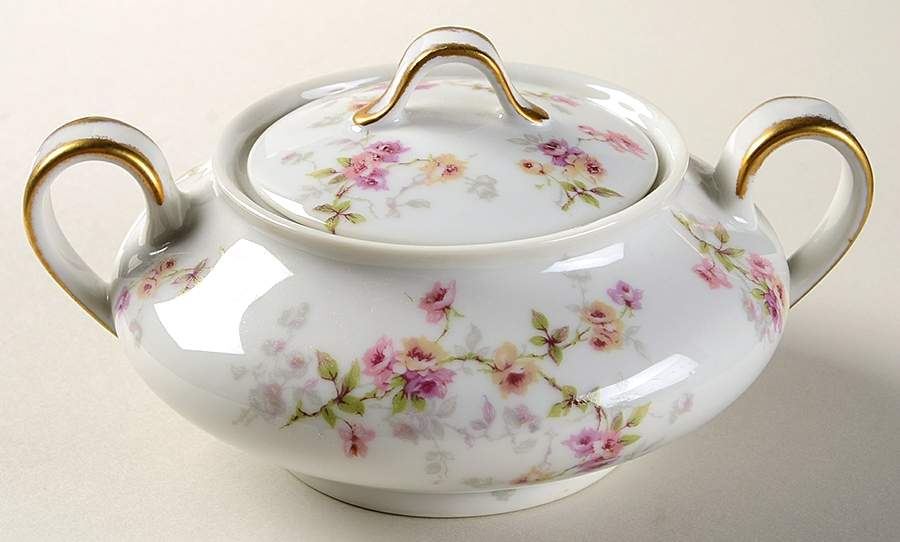 Schleiger 339C Sugar Bowl & Lid by Haviland-1