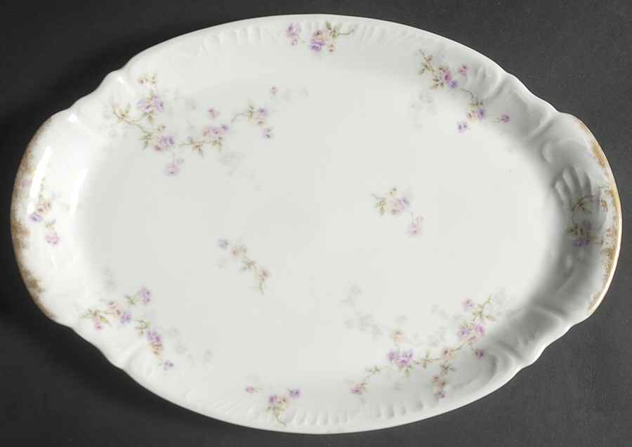 Schleiger 339f 14" Oval Serving Platter by Haviland-1