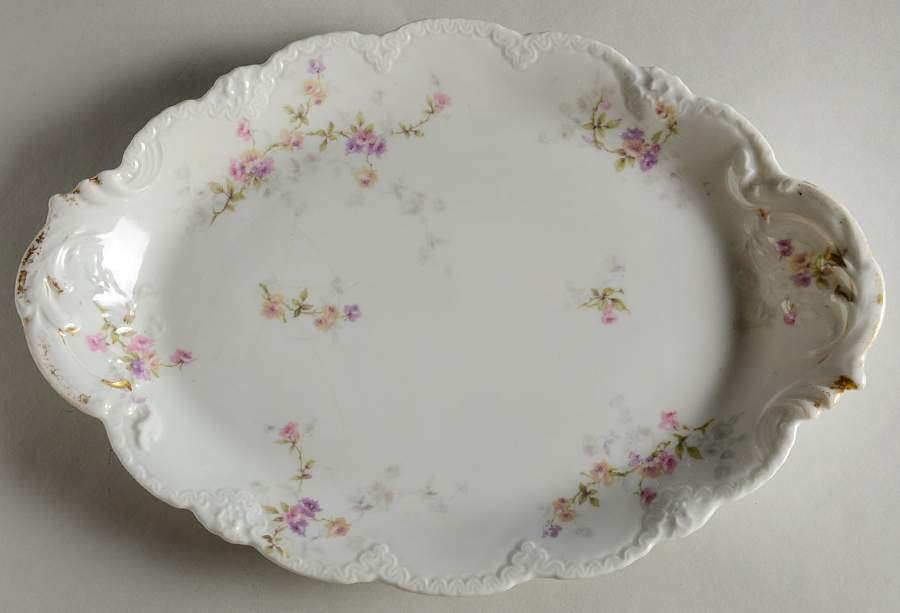 Schleiger 339h 11" Oval Serving Platter by Haviland-1