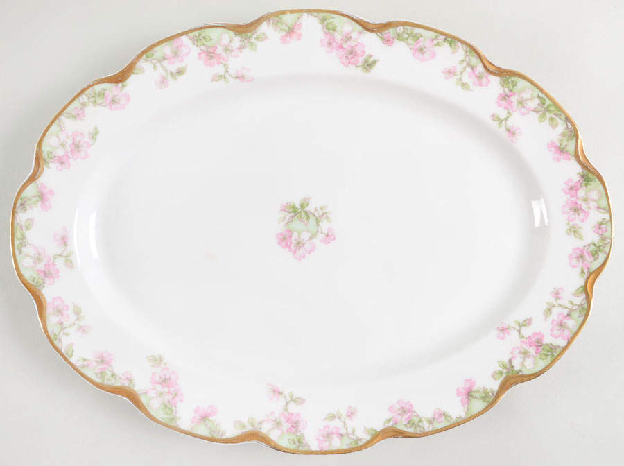 Schleiger 33A 14" Oval Serving Platter by Haviland-1