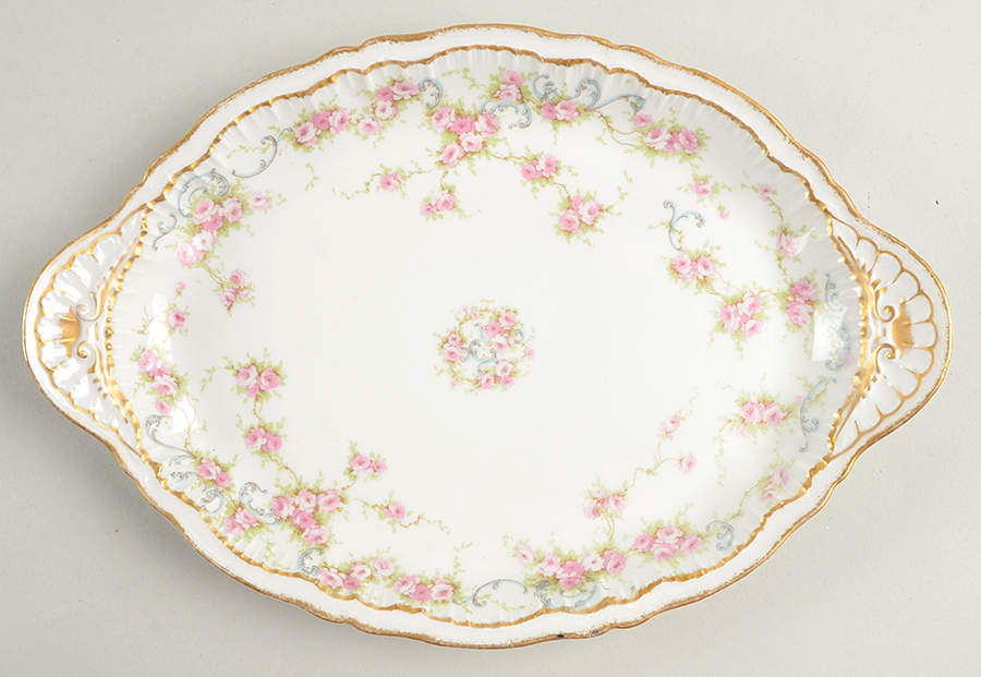 Schleiger 340 10" Oval Serving Platter by Haviland-1