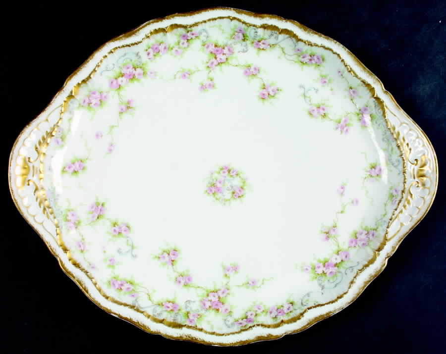 Schleiger 340 Handled Cake Plate by Haviland-1