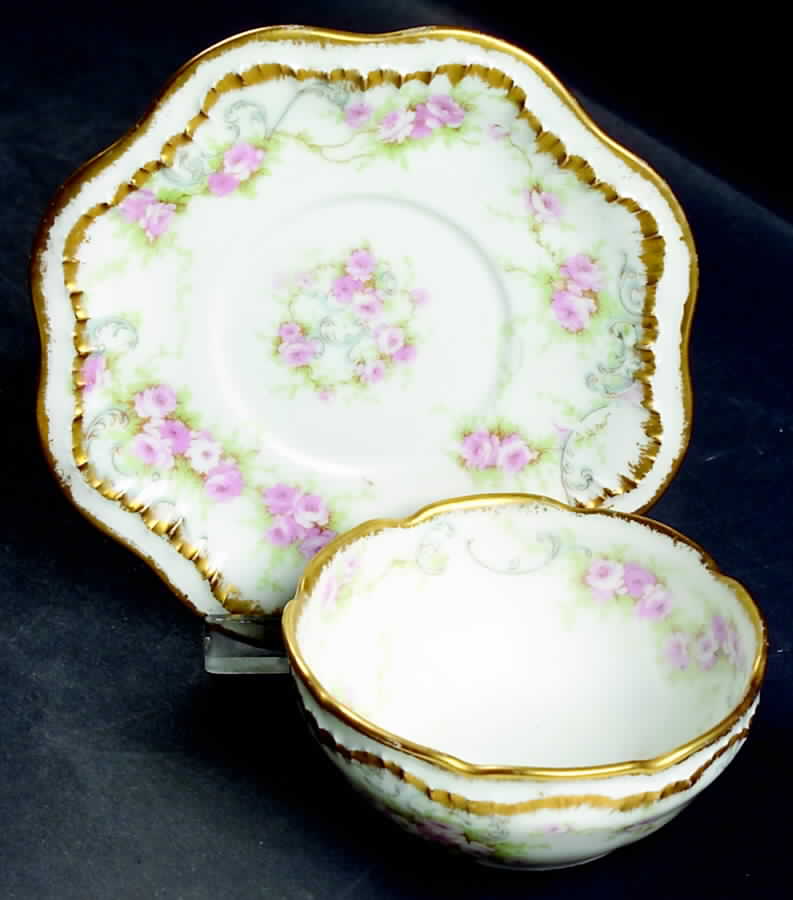 Schleiger 340 Ramekin & Saucer Set by Haviland-1