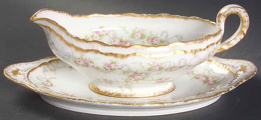 Schleiger 340 Gravy Boat & Underplate by Haviland-1
