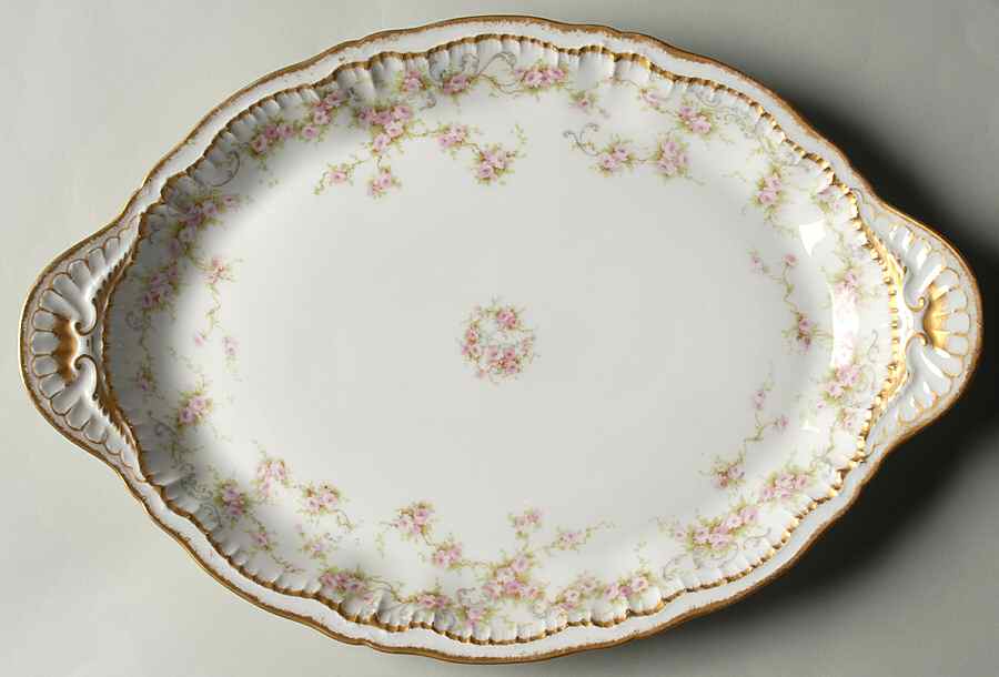 Schleiger 340 14" Oval Serving Platter by Haviland-1