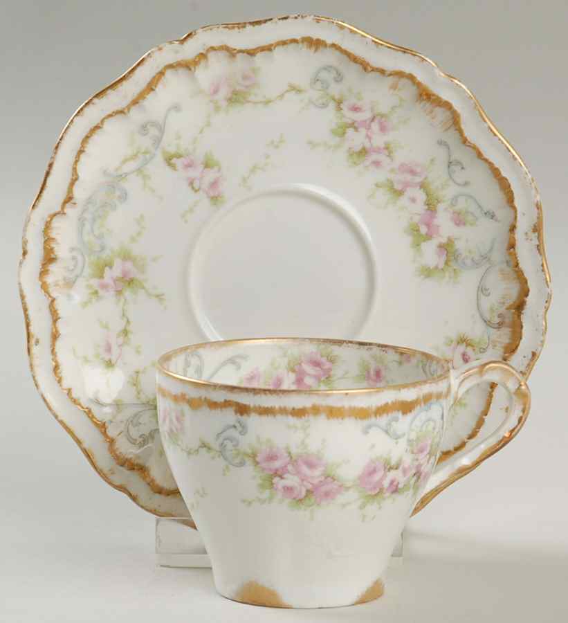 Schleiger 340 Flat Demitasse Cup & Saucer Set by Haviland-1