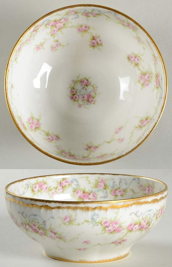 Schleiger 340 Cranberry Bowl by Haviland-1