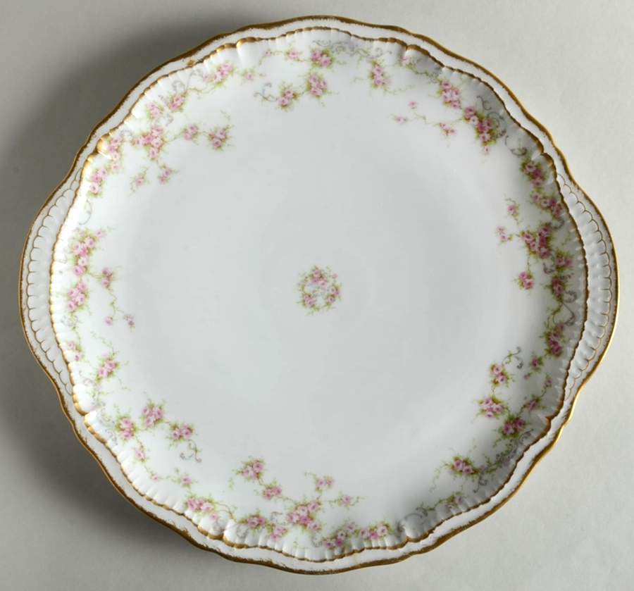 Schleiger 340 15" Handled Chop Plate (Round Platter) by Haviland-1