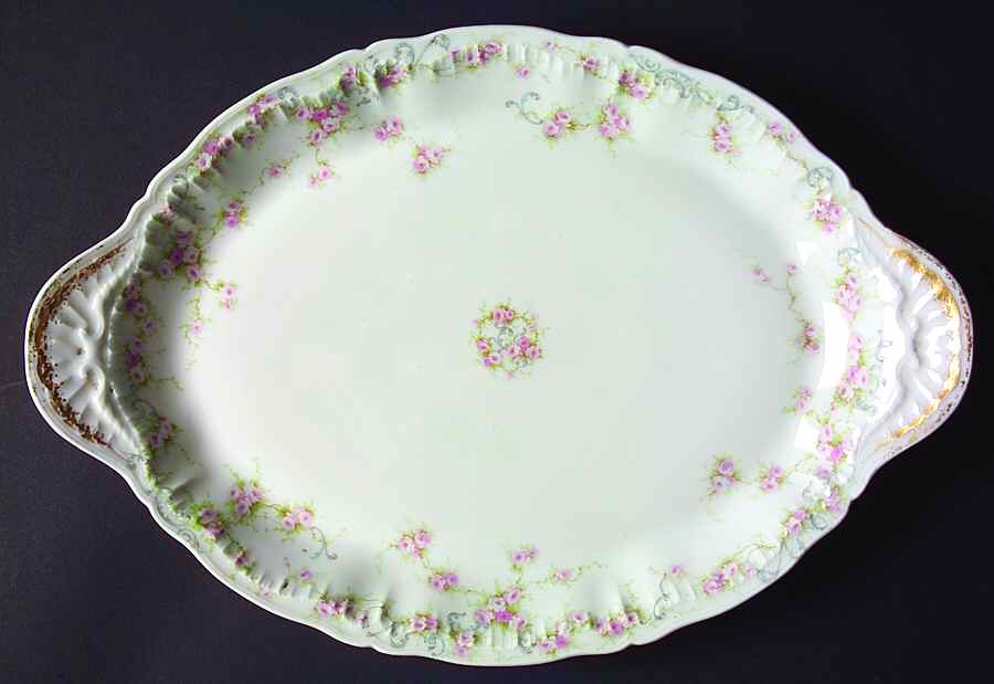 Schleiger 340A 14" Oval Serving Platter by Haviland-1