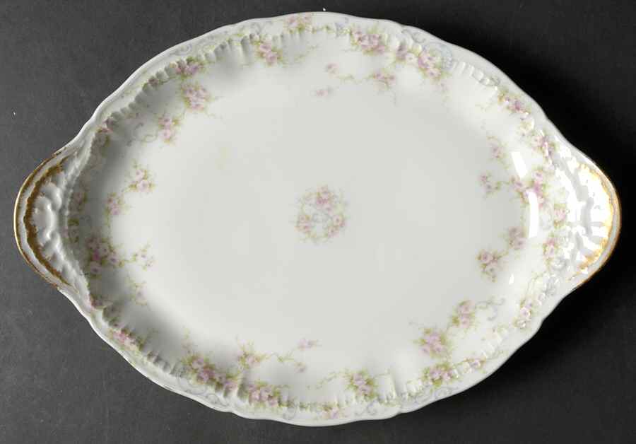 Schleiger 340A 12" Oval Serving Platter by Haviland-1