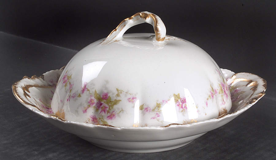 Schleiger 341A Round Covered Butter by Haviland-1