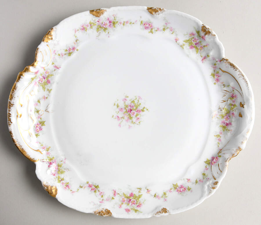 Schleiger 341A Handled Cake Plate by Haviland-1