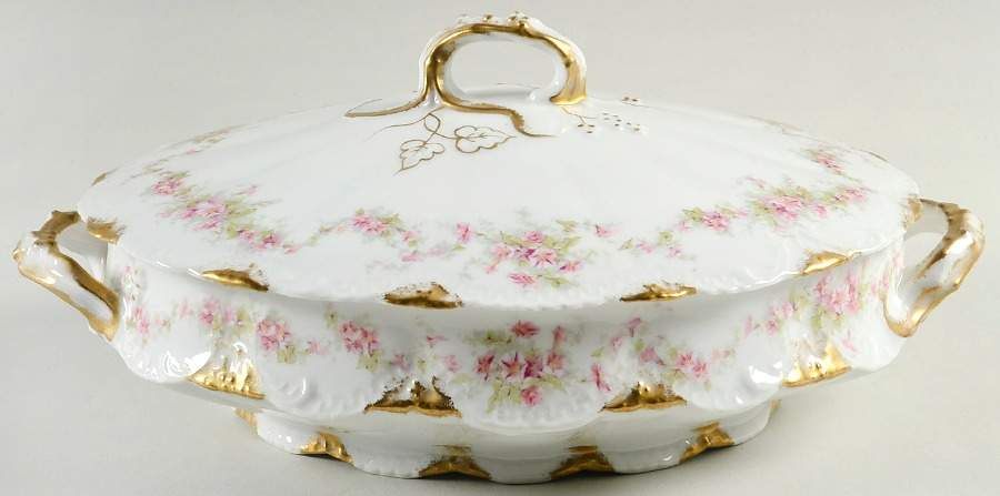 Schleiger 341A Oval Covered Vegetable by Haviland-1