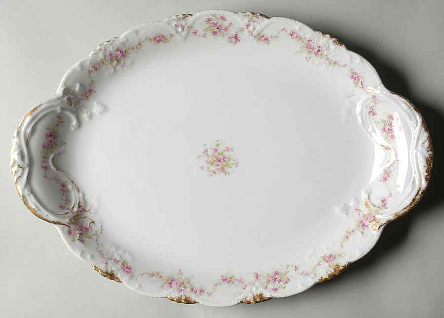Schleiger 341A 16" Oval Serving Platter by Haviland-1