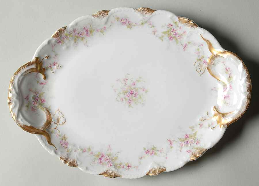 Schleiger 341A 10" Oval Serving Platter by Haviland-1