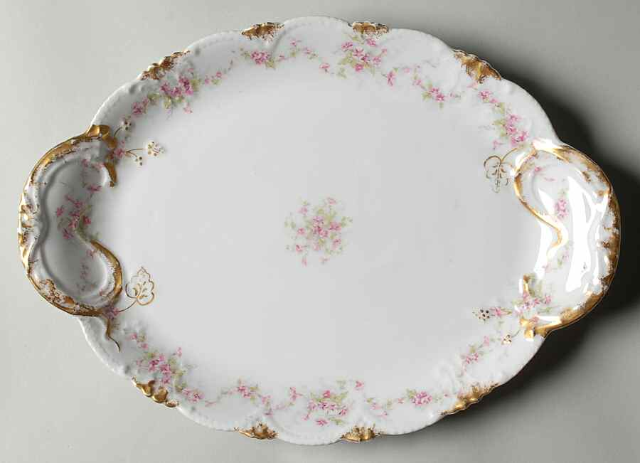 Schleiger 341A 13" Oval Serving Platter by Haviland-1