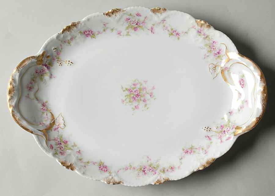 Schleiger 341A 11" Oval Serving Platter by Haviland-1