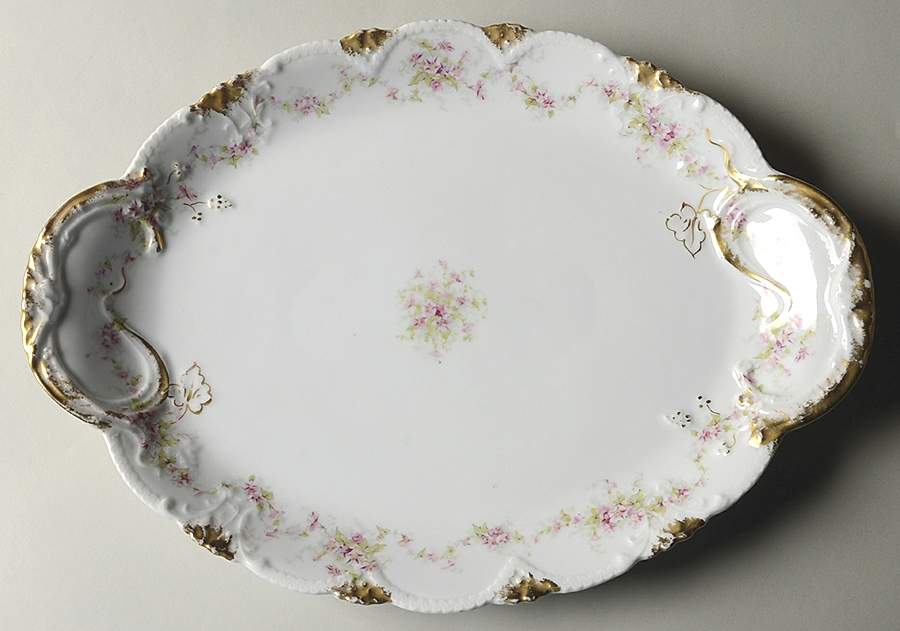Schleiger 341A 14" Oval Serving Platter by Haviland-1