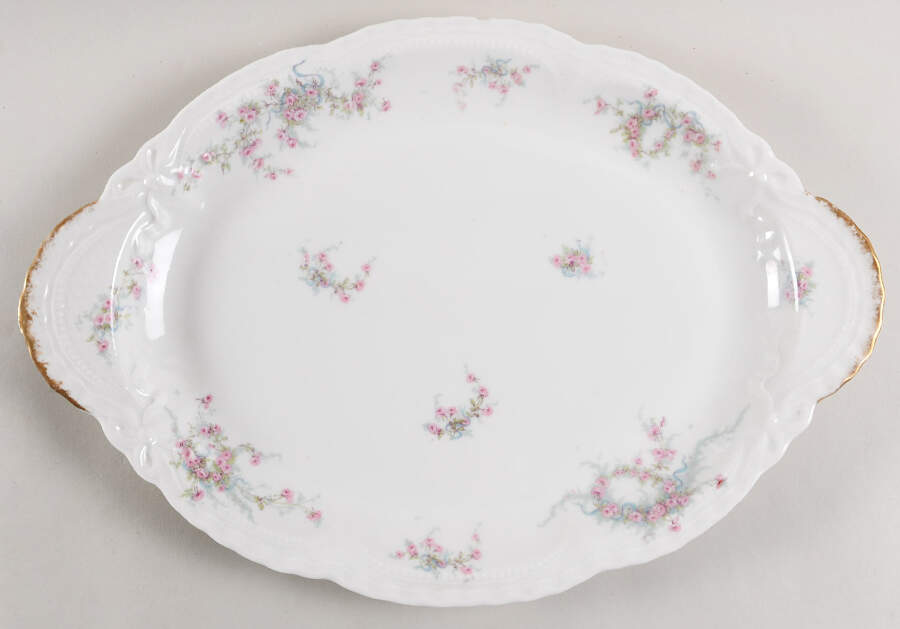Schleiger 342 16" Oval Serving Platter by Haviland-1