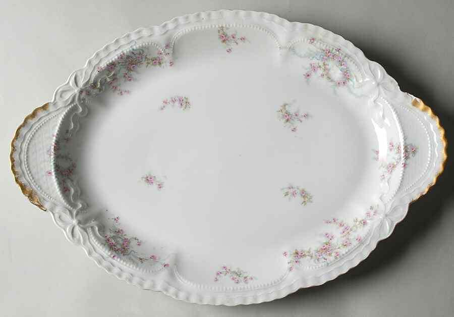 Schleiger 342 18" Oval Serving Platter by Haviland-1