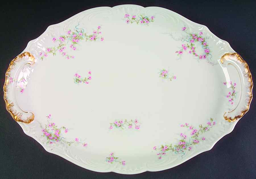 Schleiger 342F 16" Oval Serving Platter by Haviland-1