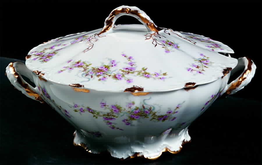 Schleiger 342G Tureen &  Lid by Haviland-1