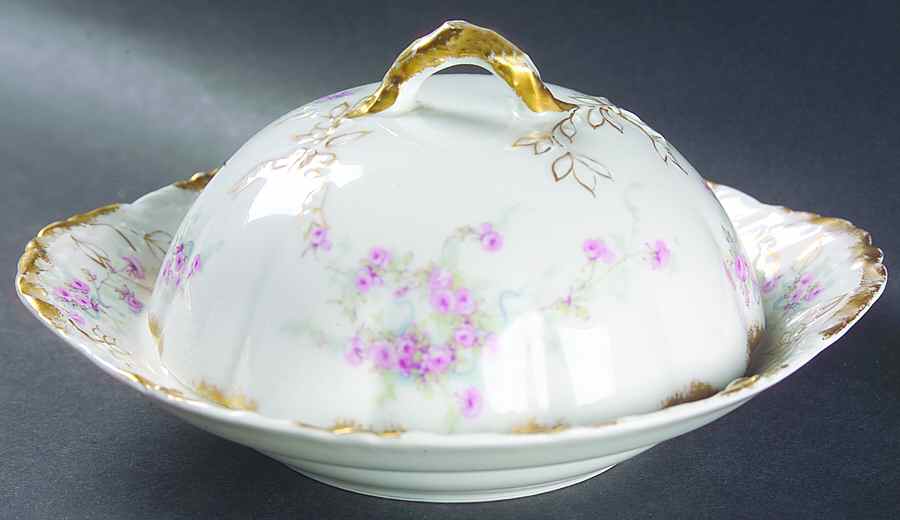 Schleiger 342G Round Covered Butter by Haviland-1