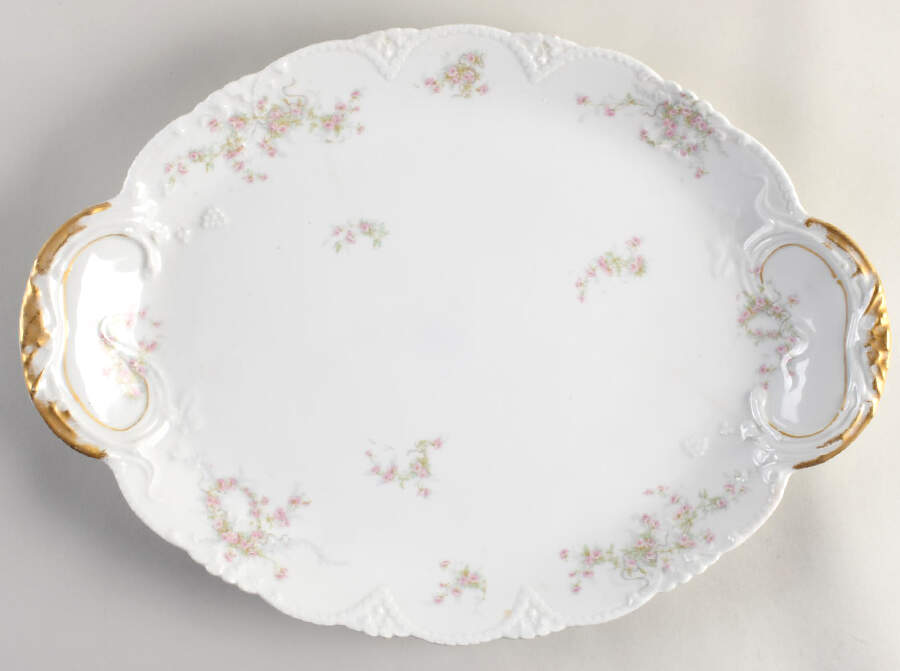 Schleiger 342j 18" Oval Serving Platter by Haviland-1
