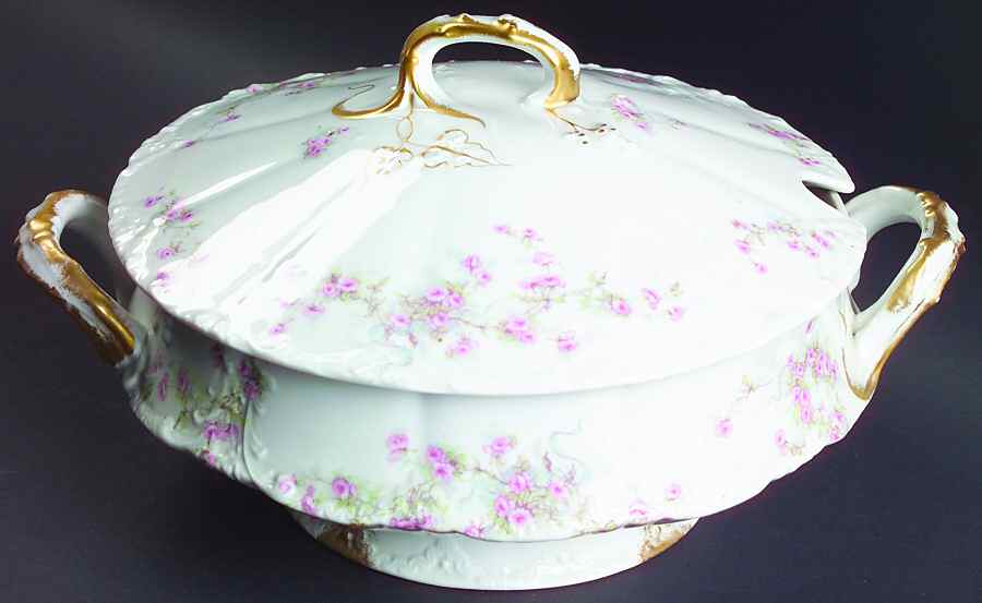 Schleiger 342j Tureen &  Lid by Haviland-1