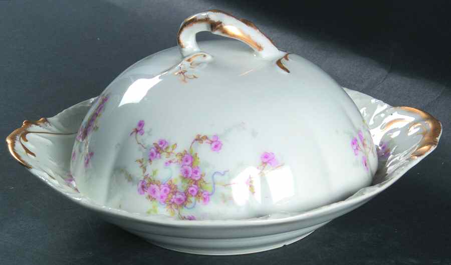 Schleiger 342j Round Covered Butter by Haviland-1