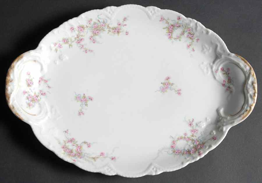 Schleiger 342j 13" Oval Serving Platter by Haviland-1