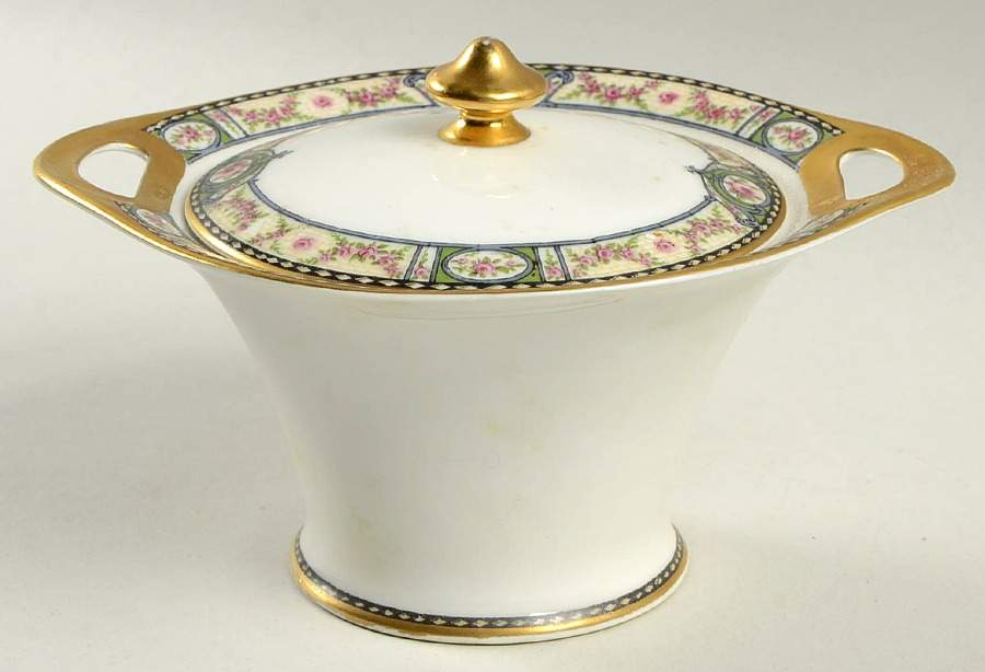Schleiger 344 Sugar Bowl & Lid by Haviland-1
