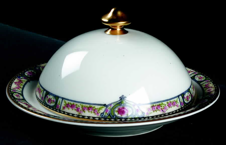 Schleiger 344 Round Covered Butter by Haviland-1