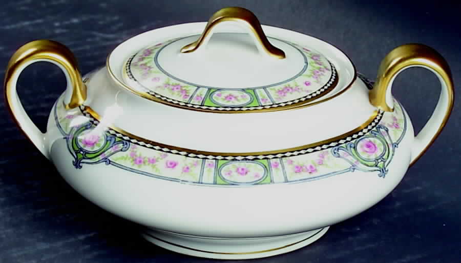 Schleiger 344 Sugar Bowl & Lid by Haviland-1