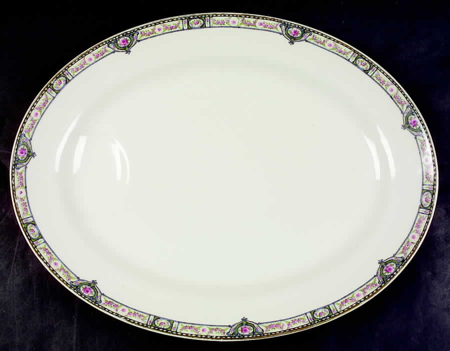 Schleiger 344 15" Oval Serving Platter by Haviland-1