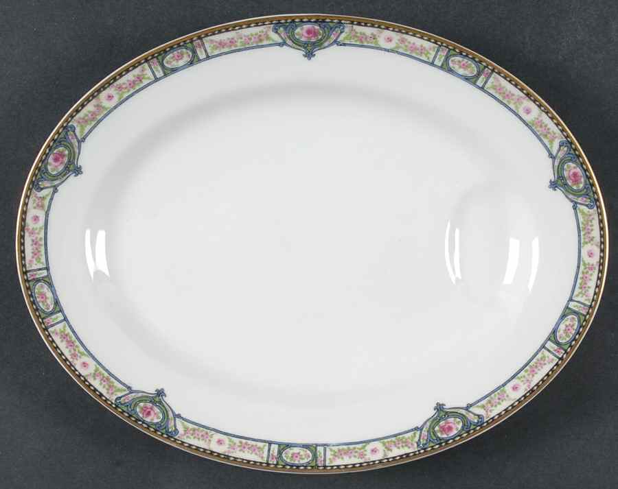 Schleiger 344 11" Oval Serving Platter by Haviland-1
