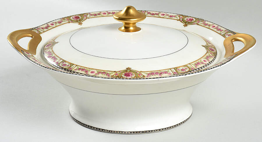 Schleiger 344a Round Covered Vegetable by Haviland-1