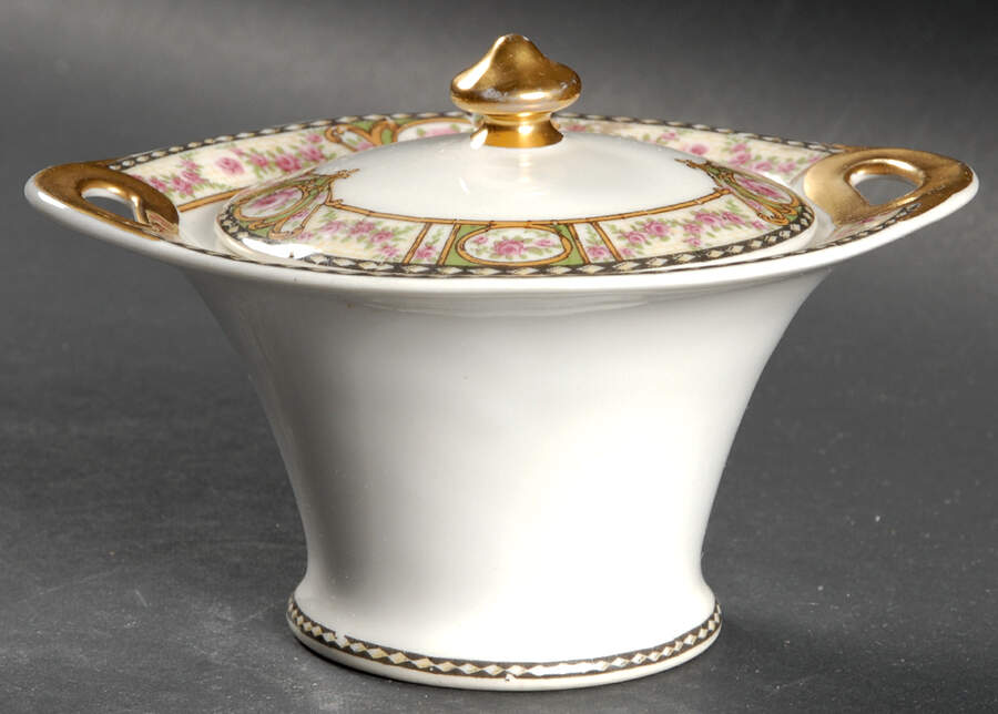 Schleiger 344a Mini Sugar Bowl & Lid by Haviland-1