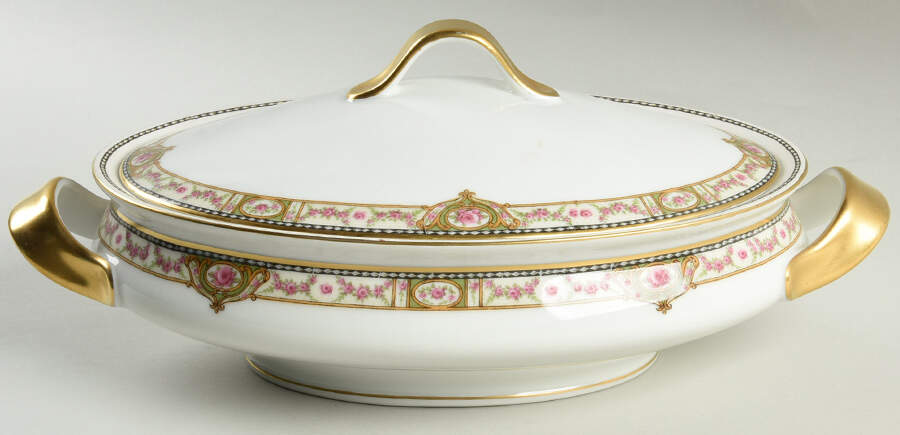 Schleiger 344a Oval Covered Vegetable by Haviland-1