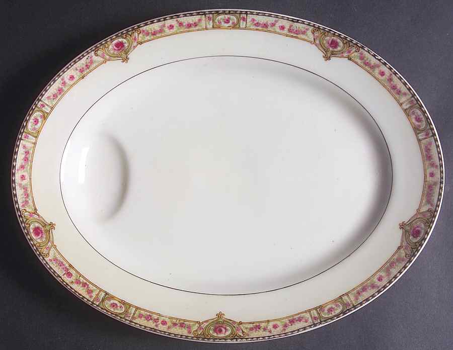 Schleiger 344a 11" Oval Serving Platter by Haviland-1