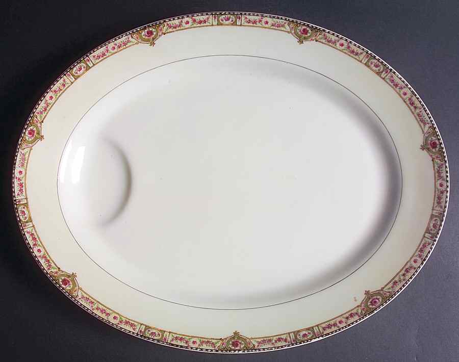 Schleiger 344a 15" Oval Serving Platter by Haviland-1