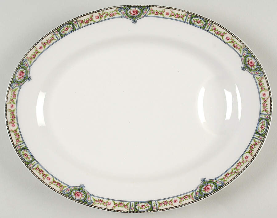 Schleiger 344b 11" Oval Serving Platter by Haviland-1