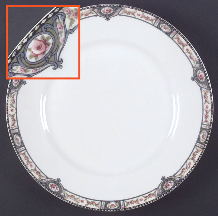 Schleiger 344b Dinner Plate by Haviland-1